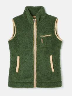 Online Joules Mallory Fleece Gilet Green