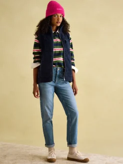 Discount Joules Mallory Navy blue Fleece Gilet Navyblue