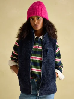 Discount Joules Mallory Navy blue Fleece Gilet Navyblue