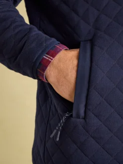 Best Joules Malton Quilted Jersey Pullover Sweatshirt Navy