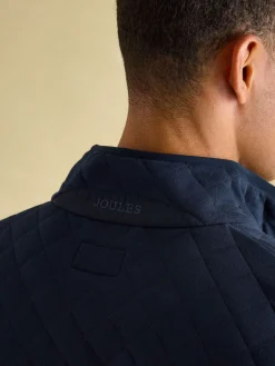 Discount Joules Malton Quilted Jersey Gilet Navy
