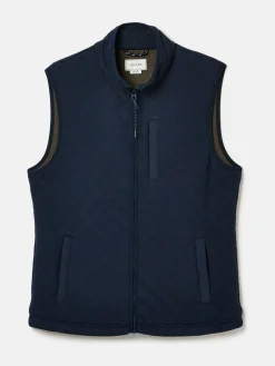 Discount Joules Malton Quilted Jersey Gilet Navy