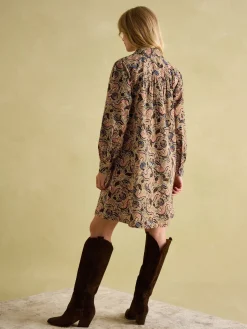 Best Joules Maple Floral Paisley Corduroy Shirt Dress FloralPaisley