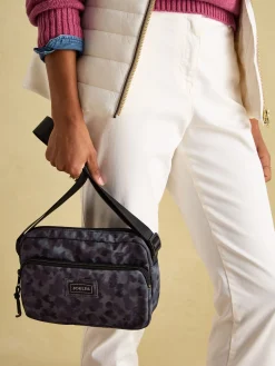 Online Joules Marlow Cross Body Bag Black/Animal