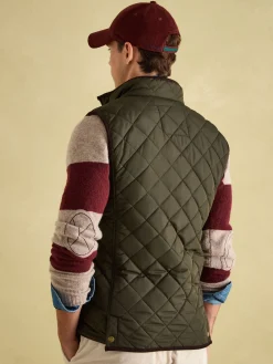 Clearance Joules Maynard Diamond Quilted Gilet Green