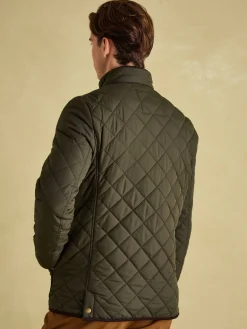 Joules Maynard Diamond Quilted Jacket Green