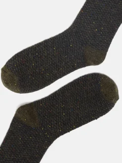 Clearance Joules Men's Cabin Socks Green/Navy