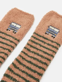 Hot Joules Men's Fluffy Socks Neutral