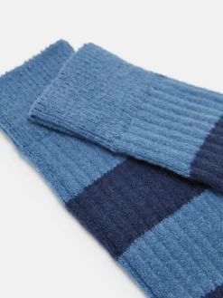 Sale Joules Men's Gibson Cosy Striped Socks Blue/Navy