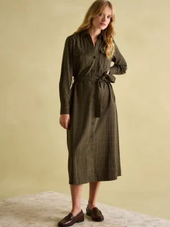 Best Joules Meredith Midi Shirt Dress Check