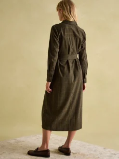 Best Joules Meredith Midi Shirt Dress Check