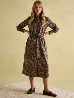 Outlet Joules Meredith Midi Shirt Dress Leopard