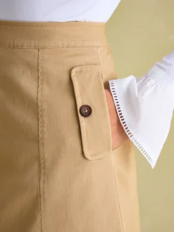 Best Joules Meredith A-line Midi Skirt Tan