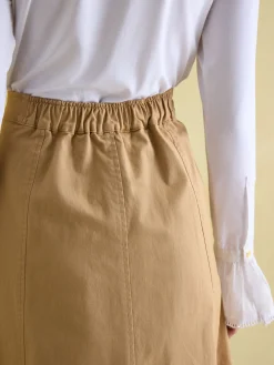 Best Joules Meredith A-line Midi Skirt Tan