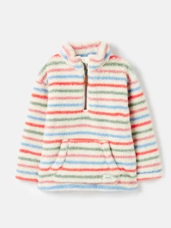 Clearance Joules Merridie Quarter Zip Fleece Cream