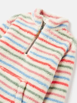 Clearance Joules Merridie Quarter Zip Fleece Cream