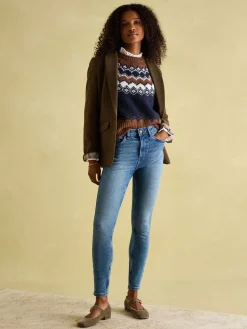 Online Joules Mid Blue Skinny Fit Jeans MidBlue