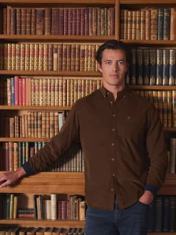 Clearance Joules Miller Corduroy Shirt Brown