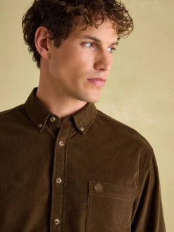 Clearance Joules Miller Corduroy Shirt Brown