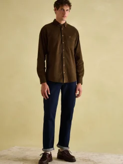 Clearance Joules Miller Corduroy Shirt Brown
