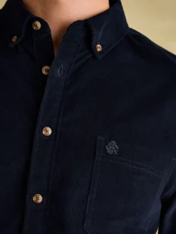 Online Joules Miller Navy Blue Corduroy Shirt NavyBlue