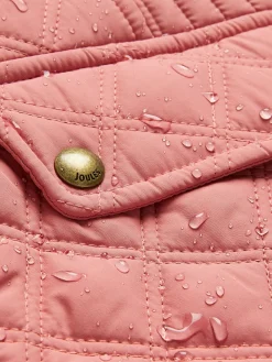 Discount Joules Minx Rose Pink Showerproof Diamond Quilted Gilet RosePink