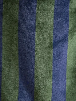 Sale Joules Montague Green & Navy Stripe Fleece Lined Dressing Gown Green&NavyStripe