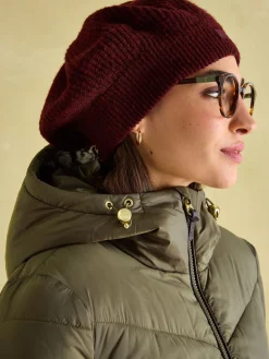 Discount Joules Moorsdale Mid Length Showerproof Padded Coat Green