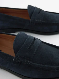 New Joules Navy Blue Penny Loafers NavyBlue