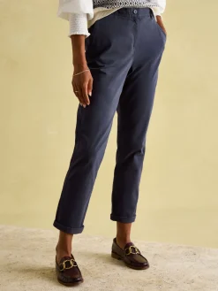 New Joules Navy Blue Slim Fit Chino Trousers NavyBlue