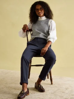 New Joules Navy Blue Slim Fit Chino Trousers NavyBlue