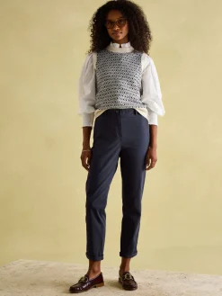 New Joules Navy Blue Slim Fit Chino Trousers NavyBlue