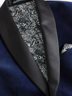 Best Joules Slim Fit Velvet Blazer Navy