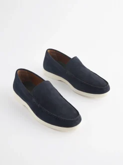 Clearance Joules Navy Suede Apron Loafers NavySuede
