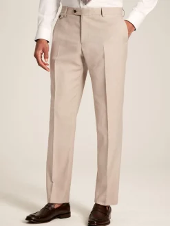 Clearance Joules Slim Textured Suit Trousers Neutral