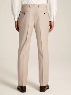 Clearance Joules Slim Textured Suit Trousers Neutral