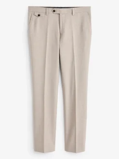 Clearance Joules Slim Textured Suit Trousers Neutral