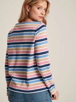 Best Joules New Harbour Multi Striped Boat Neck Breton Top MultiStriped