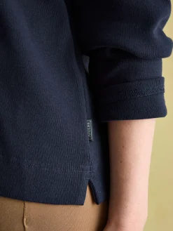 Discount Joules New Harbour Navy Damask Boat Neck Breton Top NavyDamask