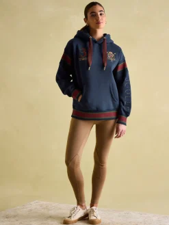 Clearance Joules Newham Navy blue Embellished Hoodie Navyblue