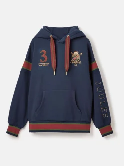 Clearance Joules Newham Navy blue Embellished Hoodie Navyblue