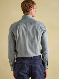 Sale Joules Next Regular Fit Twill Single Cuff Shirt Green