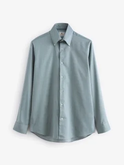 Sale Joules Next Regular Fit Twill Single Cuff Shirt Green