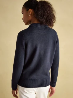 Clearance Joules Noelle Intarsia Christmas Jumper Navy