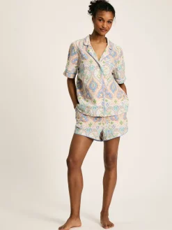 Online Joules Olivia Pyjama Set Multi/White