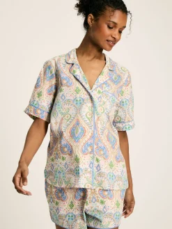 Online Joules Olivia Pyjama Set Multi/White