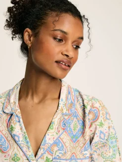 Online Joules Olivia Pyjama Set Multi/White