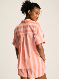 Sale Joules Olivia Pink Striped Pyjama Set PinkStriped