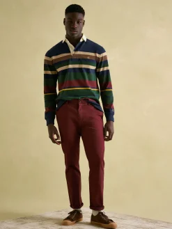 Hot Joules Onside Striped Rugby Shirt Multi