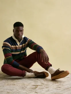 Hot Joules Onside Striped Rugby Shirt Multi